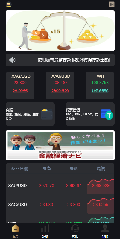 全新海外多语言微盘系统/外汇期货微交易/时间盘系统