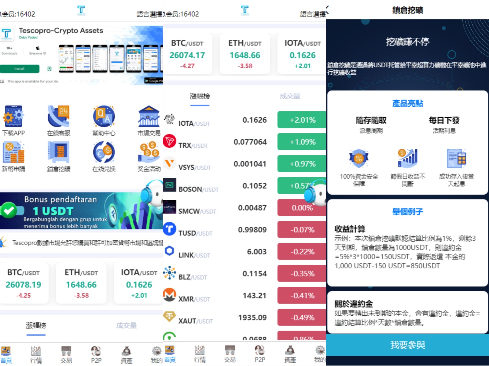 新版多语交易所系统-秒合约币币交易-P2P理财派单抢单